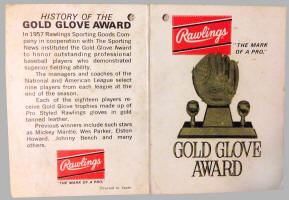 Roberto Clemente Brooks Robinson Gold Glove Special Glove Tag