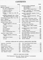 1934 Spalding's Baseball Guide table of Contents 