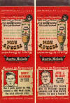 Pedro's Rum 'Names to Remember' Baseball Series Advertising Matchbooks