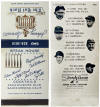 Johnny Sproatt's The Bat Rack Matchbook 6 Greatest Living Hitters... 1952