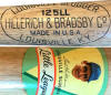 125LL Ted Williams 'Genuine Autographed' Little League Louisville Slugger Decal Baseball Bat