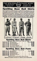 1910 Spalding Uniforms baseball Guide