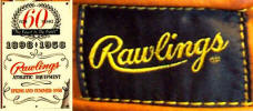 1958 Rawlings 60th Anniversary Black cloth patch