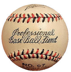 Goldsmith Professional Base Ball Fund WWII Baseball