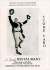  Al Schacht's "Score Card" Restaurant Menu