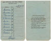 1967 Official Batting Order Lineup Card Yankee Stadium (Visiting Club) Baltimore Orioles