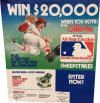 1981 Gillette All Star Game Sweepstakes Advertising Sign