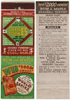 1953 World Series Rum & Maple Baseball Contest Matchbook
