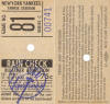 Sept. 25, 1968 Mickey Mantle Last Career Hit 2415 last Game at Yankee Stadium Full Ticket