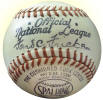 1943 Ford Frick National League Baseball
