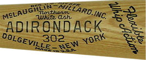 1951 -1957 Adirondack Baseball Bat Label