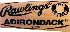 1983-1986 Adirondack Baseball Bat Label