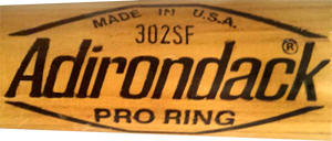 1980-1982 Adirondack Baseball bat Label