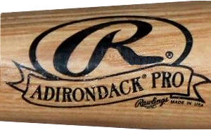 2009-2011 Rawlings Adirondack Baseball Bat Label