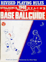 1940 Spalding Reach Official Baseball Guide