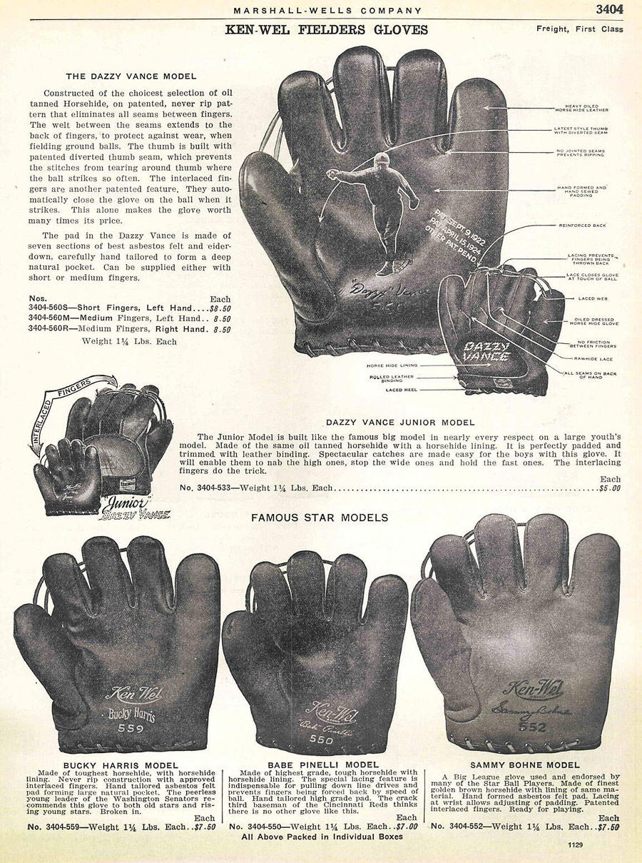 horsehide baseball glove