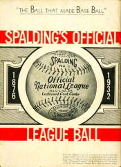 1932 Spalding ONL baseball ad