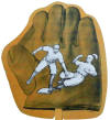 	E. Nash and company 1900's Baseball Glove Scorecard Fan