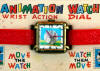 Baseball Animation Watch With Wrist Action Dial