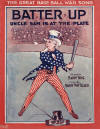 "Batter UpUncle Sam is at the Plate" by- Harry Tighe and Harry Von Tilzer 1918 Sheet Music