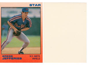 1988-89 Star Blank Back Baseball Card Promo