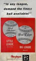 1965 Little League Rule Book Baseball Ad
