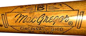 MacGregor Brunswick Bat Label