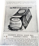 1919 Goldsmith Basebal ad