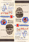 1959 1st Federal Savings Famous Senators Baseball Series Matchbooks
