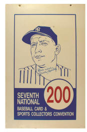 Mickey Mantle Signed 7th National Aisle Marker