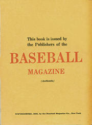 Who's Who In Baseball Back Cover