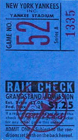 1952 Ticket Stub Front