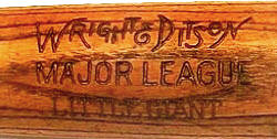 Wright & Ditson baseball bat