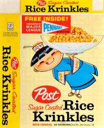 specially marked Post Rice Krinkles Cereal box