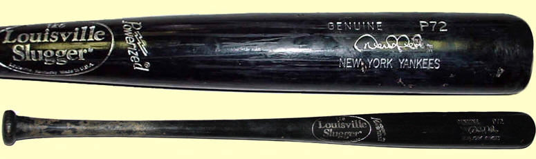 Derek Jeter Game Used Baseball Bat