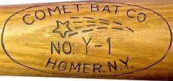 Comet Bat Co. Homer NY