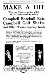 1924  M.R. Campbell Co. Sporting Goods Trade directory