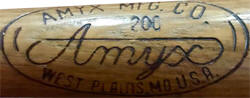 Amyx MFG. Co. Baseball Bat