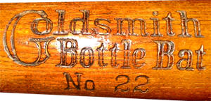 Goldsmith Bottle Bat Label