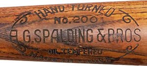 1920's Spalding Bat Manufacturing Period