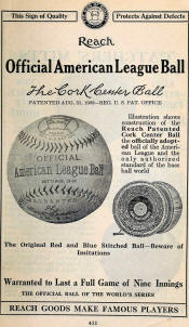 1920 Reach OAL Baseball ad