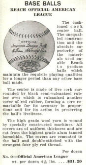 1934 Reach OAL Baseball ad