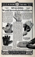 1911 Spalding's Baseball Guide Glove advertising