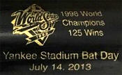 2013 Yankees Bat Day 1998 World Series 