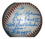 To Pope Paul VI With Best Wishes from Joe DiMaggio