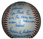 Baseball given to Pope Paul VI from the commissioner of baseball Bowie Kuhn