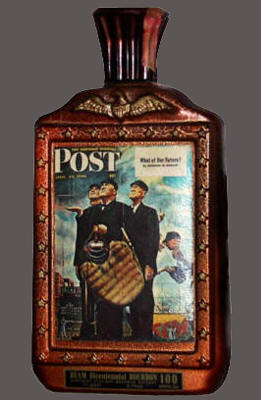 Jim Beam 1976 Bicentennial Norman Rockwell Decanter