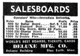 1950 Diamond Dust Salesboard ad