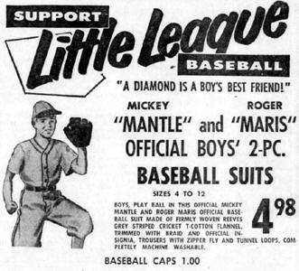 Official Mickey Mantle Roger Maris Baseball Suits