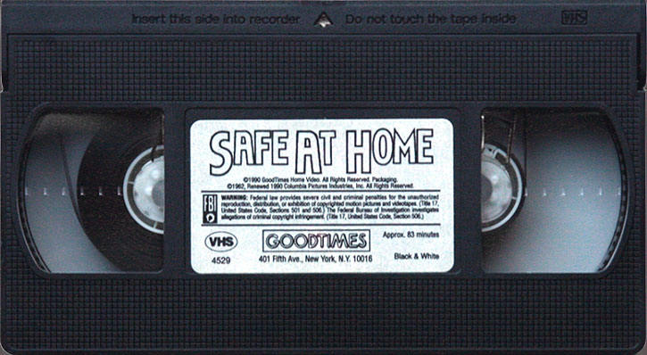 Mickey Mantle Roger Maris "Safe At Home" VHS Tape